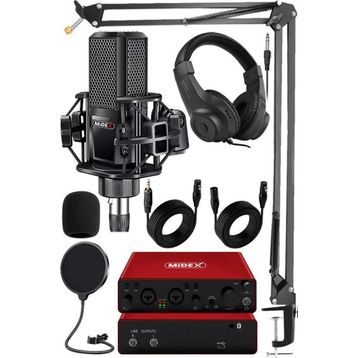 Midex GLX-800 Ses Kartı + MX-2020 Stüdyo Mikrofon