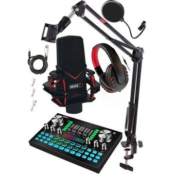 Midex Gmx-1 Diamond Set Condenser Mikrofon Ses Kartı Kulaklık Canlı Yayın Paketi