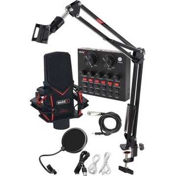 Midex Gmx-1 Record Set Condenser Mikrofon Ses Kartı Canlı Yayın Paketi