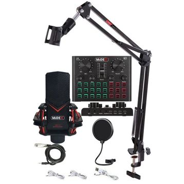 Midex Gmx-1 Record Set Condenser Mikrofon Ses Kartı Canlı Yayın Paketi