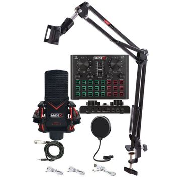 Midex Gmx-1 Record Set Condenser Mikrofon Ses Kartı Canlı Yayın Paketi