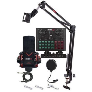 Midex Gmx-1 Record Set Condenser Mikrofon Ses Kartı Canlı Yayın Paketi