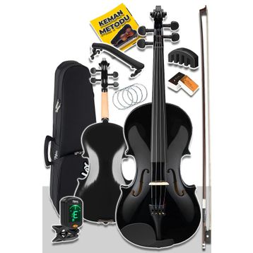 Midex HGA44BK-PAK 4/4 Full Siyah Set Keman