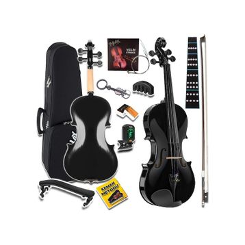 Midex HGA44BK-PAK 4/4 Full Siyah Set Keman