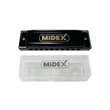 Midex HN-10BK Siyah Örf Aletleri 10 Delikli Mızıka