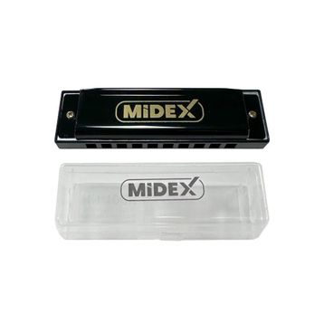 Midex HN-10BK Siyah Örf Aletleri 10 Delikli Mızıka