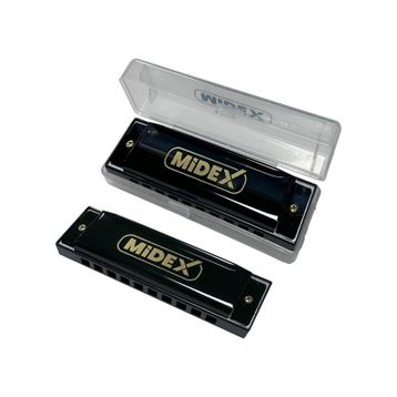 Midex HN-10BK Siyah Örf Aletleri 10 Delikli Mızıka