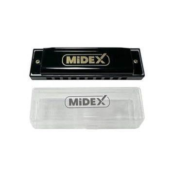 Midex HN-10BK Siyah Örf Aletleri 10 Delikli Mızıka