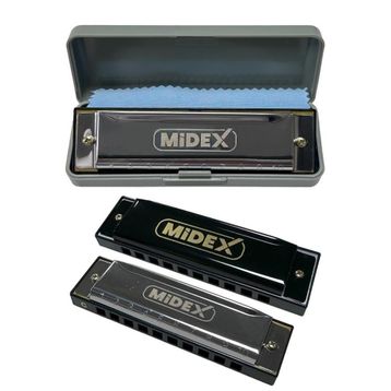 Midex HN-10SL Silver Örf Aletleri 10 Delikli Mızıka
