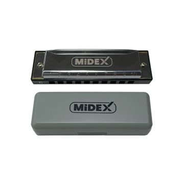 Midex HN-10SL Silver Örf Aletleri 10 Delikli Mızıka