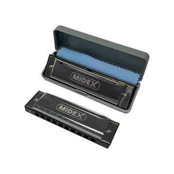 Midex HN-10SL Silver Örf Aletleri 10 Delikli Mızıka