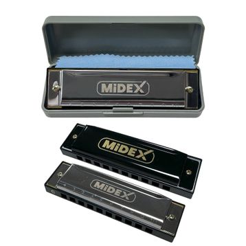 Midex HN-10SL Silver Örf Aletleri 10 Delikli Mızıka