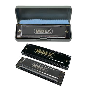 Midex HN-10SL Silver Örf Aletleri 10 Delikli Mızıka