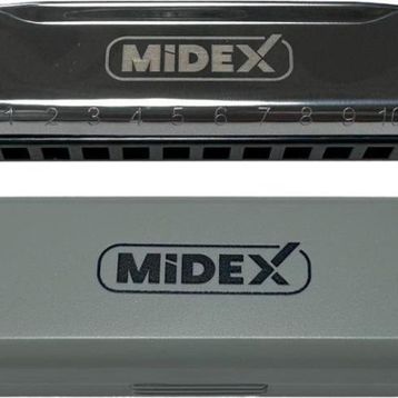 Midex HN-10SL Silver Örf Aletleri 10 Delikli Mızıka