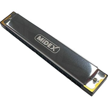 Midex HN-20SL Silver 20 Delikli Mızıka