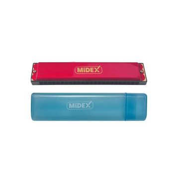 Midex HN-24RD Kırmızı 24 Delikli Mızıka