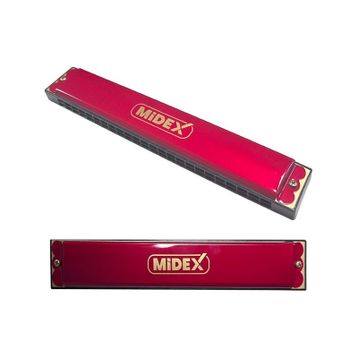 Midex HN-24RD Kırmızı 24 Delikli Mızıka