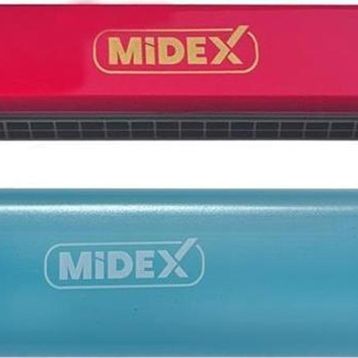 Midex HN-24RD Kırmızı 24 Delikli Mızıka