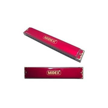 Midex HN-24RD Kırmızı 24 Delikli Mızıka