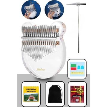 Midex KLX6000 Şeffaf Cam Kalimba Paslanmaz Çelik Çekiç