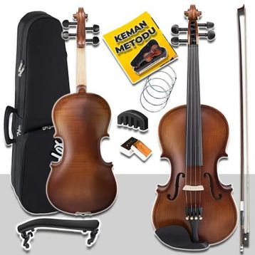 Midex LMA-644-TYS 4/4 Tam Boy Profesyonel Ahşap Mat Keman Seti