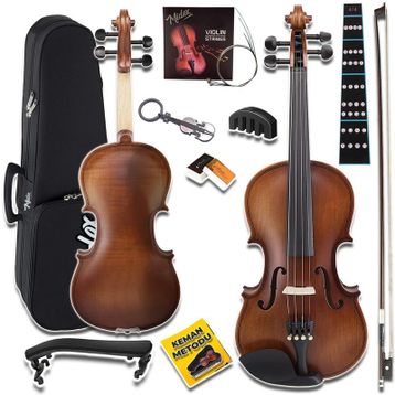 Midex LMA-644-TYS 4/4 Tam Boy Profesyonel Ahşap Mat Keman Seti