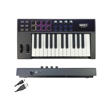 Midex Midi-25 25 Tuşlu Midi Keyboard 8 Pad Pro Midi Klavye