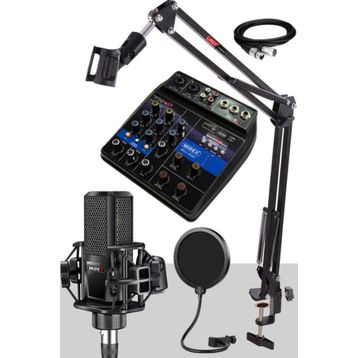 Midex MX-2020 Solo Mix Condenser Mikrofon ve Kayıt Mixer Seti