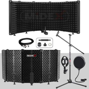 Midex PF-43X 69x26 cm Set Mikrofon Ses Yalıtım Paneli