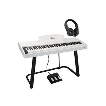 Midex PLX-125WH Taşınabilir Tuş Hassasiyetli 88 Tuş Bluetooth Dijital Piyano