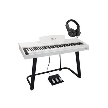 Midex PLX-125WH Taşınabilir Tuş Hassasiyetli 88 Tuş Bluetooth Dijital Piyano