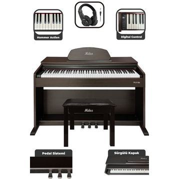 Midex PLX-190SR Gül Ağacı 88 Tuşlu Hammer Action ve Tuş Hassasiyeti Dijital Piyano