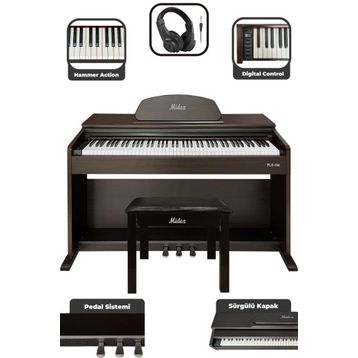 Midex PLX-190SR Gül Ağacı 88 Tuşlu Hammer Action ve Tuş Hassasiyeti Dijital Piyano