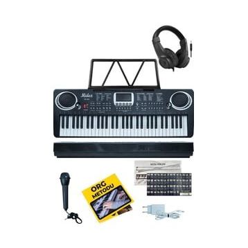 Midex PS-1500BK-H Başlangıç İçin 61 Tuşlu Org Kulaklık Notalık Adaptör Öğrenim Metodu