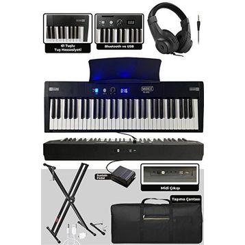 Midex PS4000BK-SET Tuş Hassasiyetli 61 Tuşlu Org