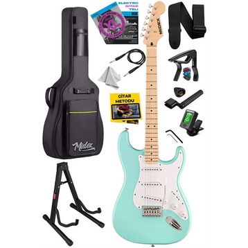 Midex RPH-30GR Maple Klavye Strat Kasa SSS Elektro Gitar Seti