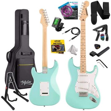 Midex RPH-30GR Maple Klavye Strat Kasa SSS Elektro Gitar Seti