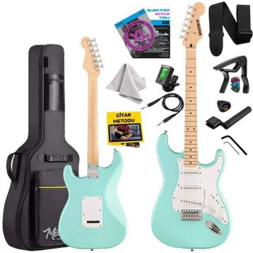 Midex RPH-30GR Maple Klavye Strat Kasa SSS Elektro Gitar Seti