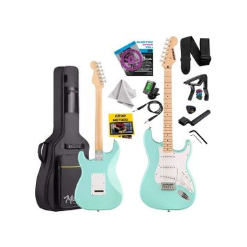 Midex RPH-30GR Maple Klavye Strat Kasa SSS Elektro Gitar Seti