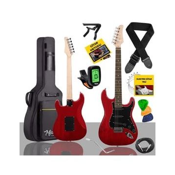Midex RPH-30RD Profesyonel Elektro Gitar + Müzik Seti