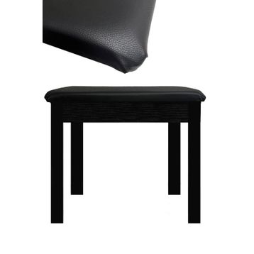 Midex TBX-144BK 32x54x48 cm Gizli Bölmeli Siyah Piyano Taburesi