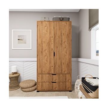 Midoser Atlas 2 Kapılı 2 Çekmeceli Çok Amaçlı Gardırop