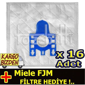 Miele FJM 16 Adet Uyumlu Süpürge Toz Torbası