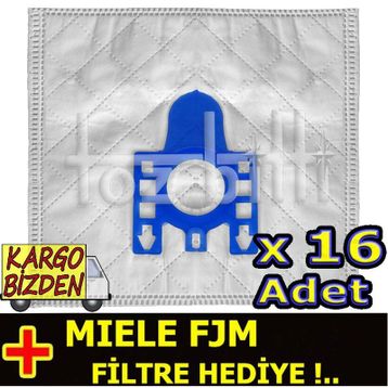 Miele FJM 16 Adet Uyumlu Süpürge Toz Torbası