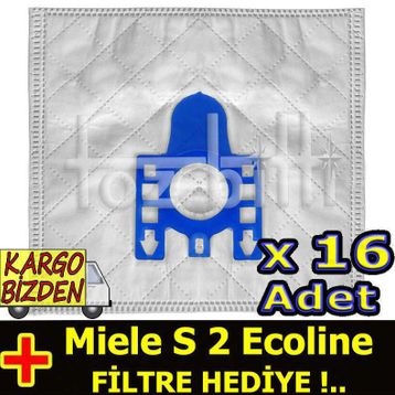 Miele S 2 Ecoline Uyumlu Süpürge Toz Torbası