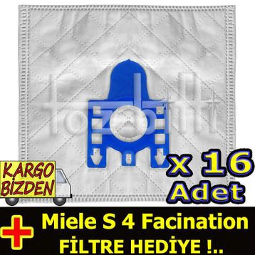 Miele S 4 Facination Uyumlu Süpürge Toz Torbası