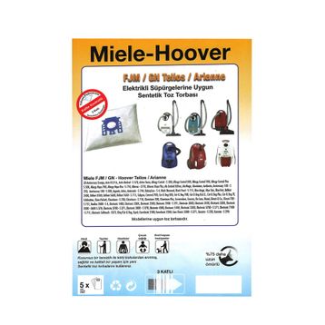 Miele S 8000 Uyumlu Bez 5 Adet Uyumlu Süpürge Toz Torbası