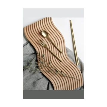 Mien 39x16x1.5 cm Bambu Dalgalı Sunumluk