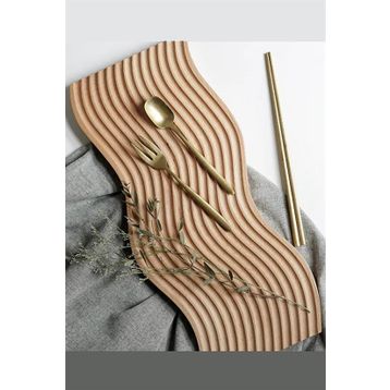 Mien 39x16x1.5 cm Bambu Dalgalı Sunumluk