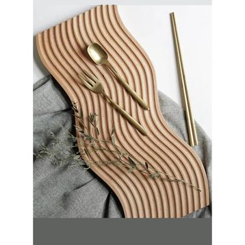 Mien 39x16x1.5 cm Bambu Dalgalı Sunumluk